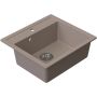 Ruvetti Ditto 3001DBE60W zlewozmywak granitowy 56x51 cm beżowy zdj.1