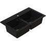 Ruvetti Doblo 3001DOBCW zlewozmywak granitowy 75.6x44.7 cm czarny zdj.3
