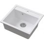 Ruvetti Ditto 3001DWH60W zlewozmywak granitowy 56x51 cm biały zdj.4
