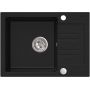 Ruvetti Pino 3001PIBC120W zlewozmywak granitowy 60x44 cm czarny zdj.5