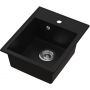 Ruvetti Pino 3001PIBC40W zlewozmywak granitowy 50x40 cm czarny zdj.4