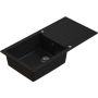 Ruvetti Pineko 160 Long 3001PNBC160LW zlewozmywak granitowy 100x50 cm czarny zdj.4