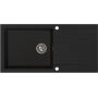 Ruvetti Pineko 160 Long 3001PNBC160LW zlewozmywak granitowy 100x50 cm czarny zdj.3