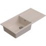 Ruvetti Pineko 160 Long 3001PNBE160LW zlewozmywak granitowy 100x50 cm beżowy zdj.4