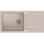 Ruvetti Pineko 160 Long 3001PNBE160LW zlewozmywak granitowy 100x50 cm beżowy zdj.2