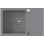 Ruvetti Pineko 3001PNGR140W zlewozmywak granitowy 68x44.2 cm szary/grafitowy/onyx zdj.5