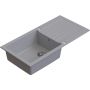 Ruvetti Pineko 160 Long 3001PNGR160LW zlewozmywak granitowy 100x50 cm szary/grafitowy/onyx zdj.4