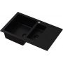 Ruvetti Signum 3001SFB1560W zlewozmywak granitowy 79x49.5 cm czarny zdj.1