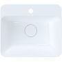 Ruvetti Arona DOLAR4539 umywalka 45x39 cm prostokątna nablatowa biała zdj.3
