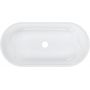 Ruvetti Arina DOLARI6030 umywalka 60x30 cm owalna nablatowa biała zdj.3
