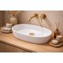 Ruvetti Ariela XL DOLARXL6034 umywalka 60x34 cm owalna nablatowa biała zdj.4