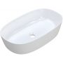 Ruvetti Ariela XL DOLARXL6034 umywalka 60x34 cm owalna nablatowa biała zdj.1