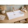 Ruvetti Cameron DOLCAM60 umywalka 60x35 cm prostokątna nablatowa biała zdj.4
