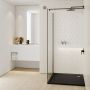 Schedline Sharper Black Stone 3SS1K9090CST brodzik kwadratowy 90x90 cm czarny zdj.3