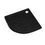 Schedline Sharper Black Stone 3SS1O8080CST brodzik półokrągły 80x80 cm czarny zdj.1