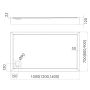 Schedline Cameron Smooth White 3STC1P70120 brodzik prostokątny 120x70 cm biały zdj.2
