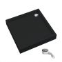 Schedline Favory Plus Black Mat 3STF1K9090CMG brodzik kwadratowy z syfonem 90x90 cm czarny zdj.1