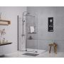 Sea-Horse Creative BK258T14K ścianka prysznicowa walk-in 140 cm czarny mat/szkło przezroczyste zdj.1