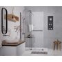 Sea-Horse Creative BK258T14K ścianka prysznicowa walk-in 140 cm czarny mat/szkło przezroczyste zdj.4