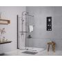 Sea-Horse Creative BK258T14K ścianka prysznicowa walk-in 140 cm czarny mat/szkło przezroczyste zdj.5