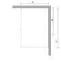 Sea-Horse Creative BKP257T1214 kabina prysznicowa walk-in 140x120 cm prostokątna chrom połysk/szkło przezroczyste zdj.3