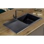 Sink Quality Magnesia MAGC1KDOX zlewozmywak granitowy 76.5x44.8 cm zdj.11