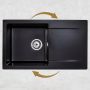 Sink Quality Magnesia MAGC1KDOX zlewozmywak granitowy 76.5x44.8 cm zdj.9