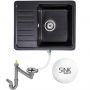 Sink Quality Sapphire SAPB1KKOX zlewozmywak granitowy 56.5x46 cm zdj.10