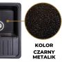 Sink Quality Sapphire SAPB1KKOX zlewozmywak granitowy 56.5x46 cm zdj.8