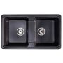 Sink Quality Sapphire SAPB2KBOX zlewozmywak granitowy 79.5x46 cm zdj.1
