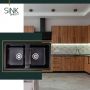 Sink Quality Sapphire SAPC2KBOX zlewozmywak granitowy 79.5x46 cm zdj.6