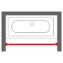 Sealskin Seallux 800616 drążek zasłony prysznicowej zdj.2