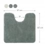 Sealskin Cosima 800634 dywanik łazienkowy 60x56 cm pod wc zielony zdj.2