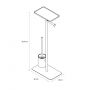 Sealskin Brix 800788 stojak na papier toaletowy ze szczotką wc czarny zdj.2