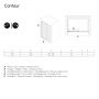 Sealskin Contour CD121406025100 drzwi prysznicowe 140 cm rozsuwane zdj.2