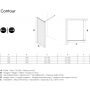 Sealskin Contour CDA30986495100 ścianka prysznicowa walk-in 100 cm zdj.2