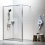 Sealskin Contour CDA31386325100 ścianka prysznicowa walk-in 140 cm szczotkowany/szkło przezroczyste zdj.6