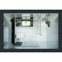 Sanplast Altus 600121255142401 ścianka prysznicowa 110 cm chrom połysk/szkło przezroczyste zdj.3