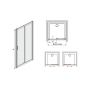 Sanplast TX 600271111038231 drzwi prysznicowe 100 cm rozsuwane srebrny połysk/szkło ze wzorem zdj.2