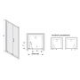 Sanplast TX 600271120038401 drzwi prysznicowe 70 cm składane srebrny połysk/szkło przezroczyste zdj.2