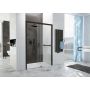 Sanplast Free Zone 600271314059401 drzwi prysznicowe 110 cm rozsuwane czarny mat/szkło przezroczyste zdj.3