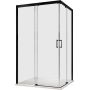 Sanplast Free Zone 600271352059401 kabina prysznicowa 100x100 cm kwadratowa czarny mat/szkło przezroczyste zdj.1