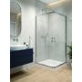 Sanplast Fris 600330006038400 kabina prysznicowa 90x90 cm kwadratowa srebrny połysk/szkło przezroczyste zdj.1