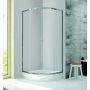 Sanplast Fris 600331026038400 kabina prysznicowa 90x90 cm półokrągła srebrny połysk/szkło przezroczyste zdj.3