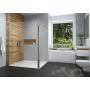 Sanplast Exa Line 600540098038401 kabina prysznicowa walk-in 90x33.5 cm srebrny połysk/szkło przezroczyste zdj.5