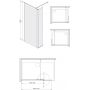 Sanplast Exa Line 600540126024201 kabina prysznicowa walk-in 70x33.5 cm biały mat/szkło ze wzorem zdj.2
