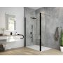 Sanplast Exa Line 600540126059401 kabina prysznicowa walk-in 70x33.5 cm czarny mat/szkło przezroczyste zdj.3
