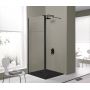 Sanplast Exa Line 600540126059401 kabina prysznicowa walk-in 70x33.5 cm czarny mat/szkło przezroczyste zdj.1