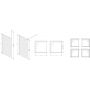 Sanplast Exa Line 600540152024151 ścianka prysznicowa walk-in 80 cm biały mat/szkło ze wzorem zdj.2