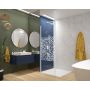 Sanplast Exa Line 600540153024151 ścianka prysznicowa walk-in 90 cm biały mat/szkło szare zdj.1